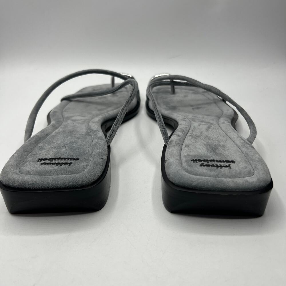 Jeffrey Campbell Suede Islander Slide Sandal Gray US 9 - Picture 2 of 6